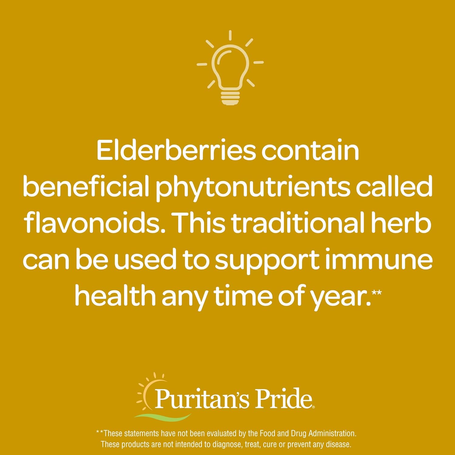 Immune Support Elderberry Gummy with Vitamin C, D & Zinc - 70 ct