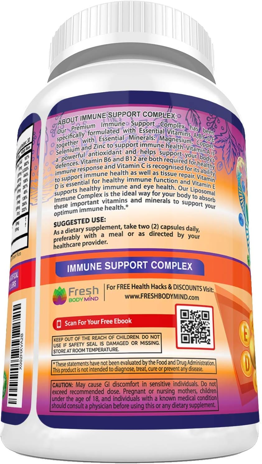 Immune Support Multivitamin for Men and Women with Liposomal Complex - Daily Antioxidant Boost - 90 Vegan Capsules - BoostGo Australia