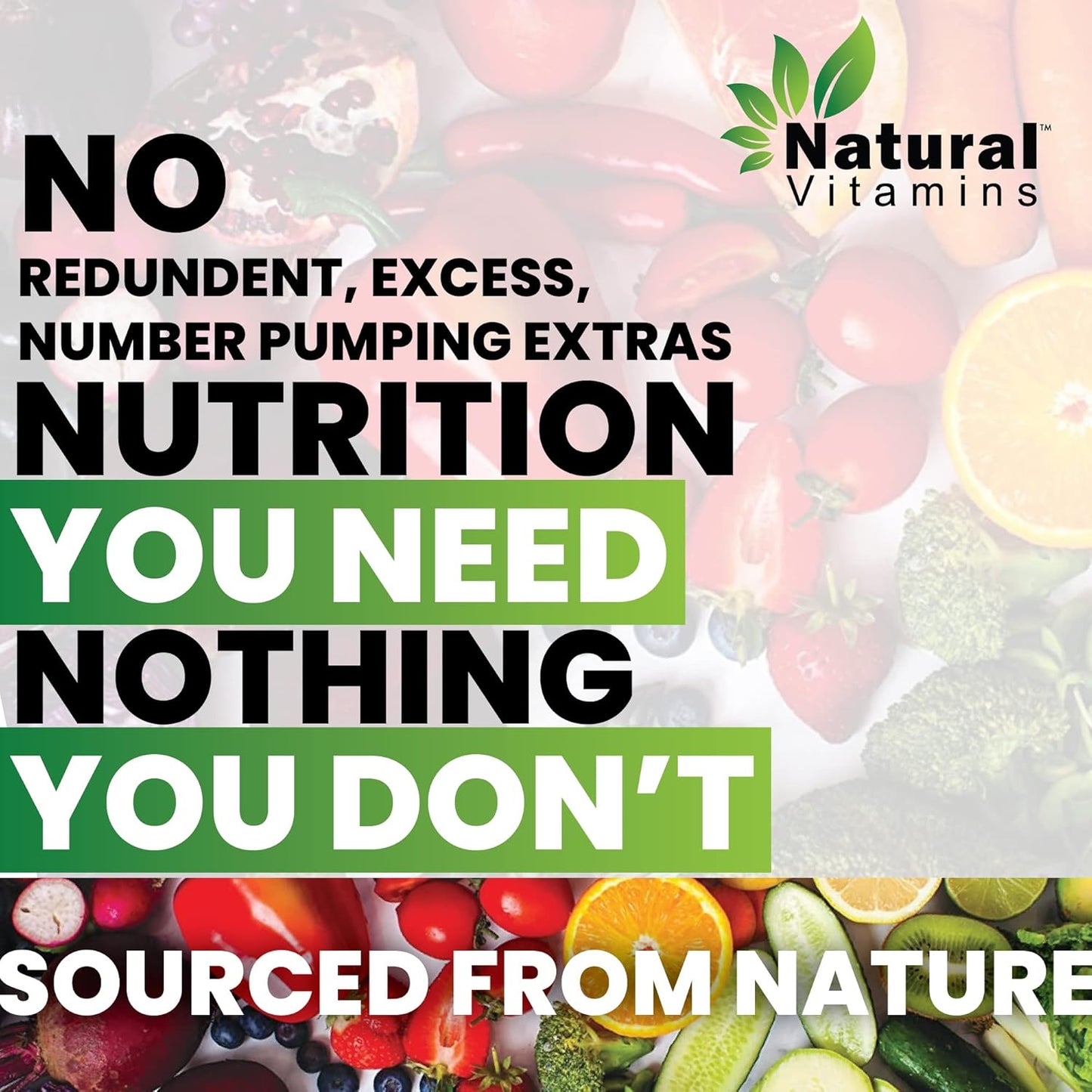 Immune Support Multivitamin with Fruits & Veggies - Packed with Antioxidants, Vitamins, and Minerals for Daily Health Support