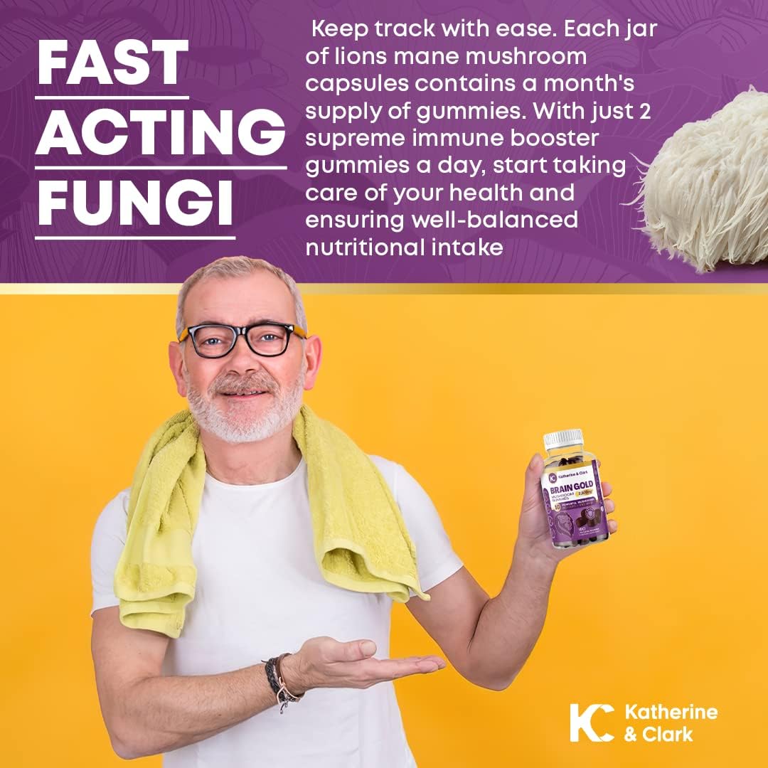 Immune Support Mushroom Gummies with Raspberry Flavor - Daily Well-Being Supplement