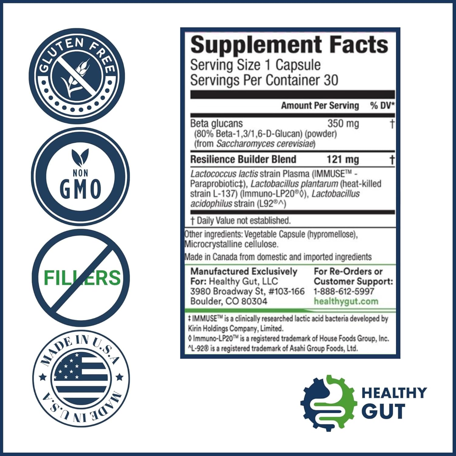 Immune Support Paraprobiotic for Gut Health | 30 Servings | Immuse Formula