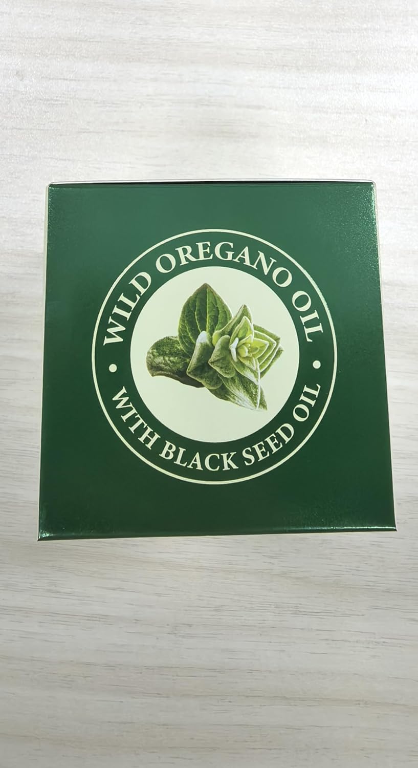 Immune Support Softgels with Oregano Oil, Garlic Extract, Olive Leaf & Black Seed Oil for Digestive Health in Men and Women