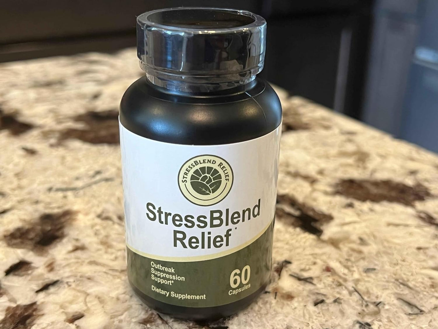 Immune Support Stress Relief Supplement - 60 Capsules for Outbreak Suppression, 30-Day Supply