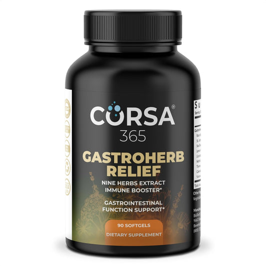 Immune Support Supplement with 9 Herb Extracts for Digestive Health - 90 Softgels