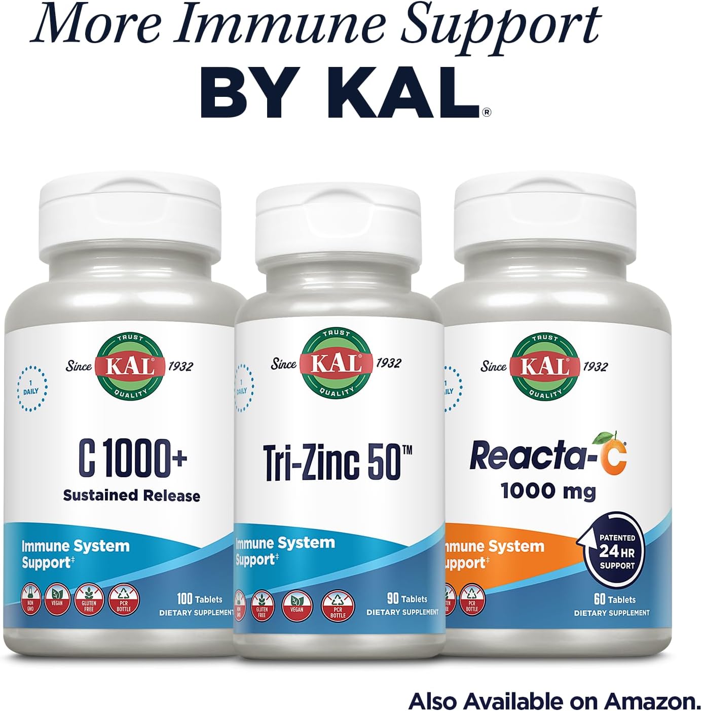 Immune Support Supplement with Quercetin, Vitamin C, and Bromelain - Vegan, Gluten Free, 60 Tablets - 30 Servings, 24 Hour Defense