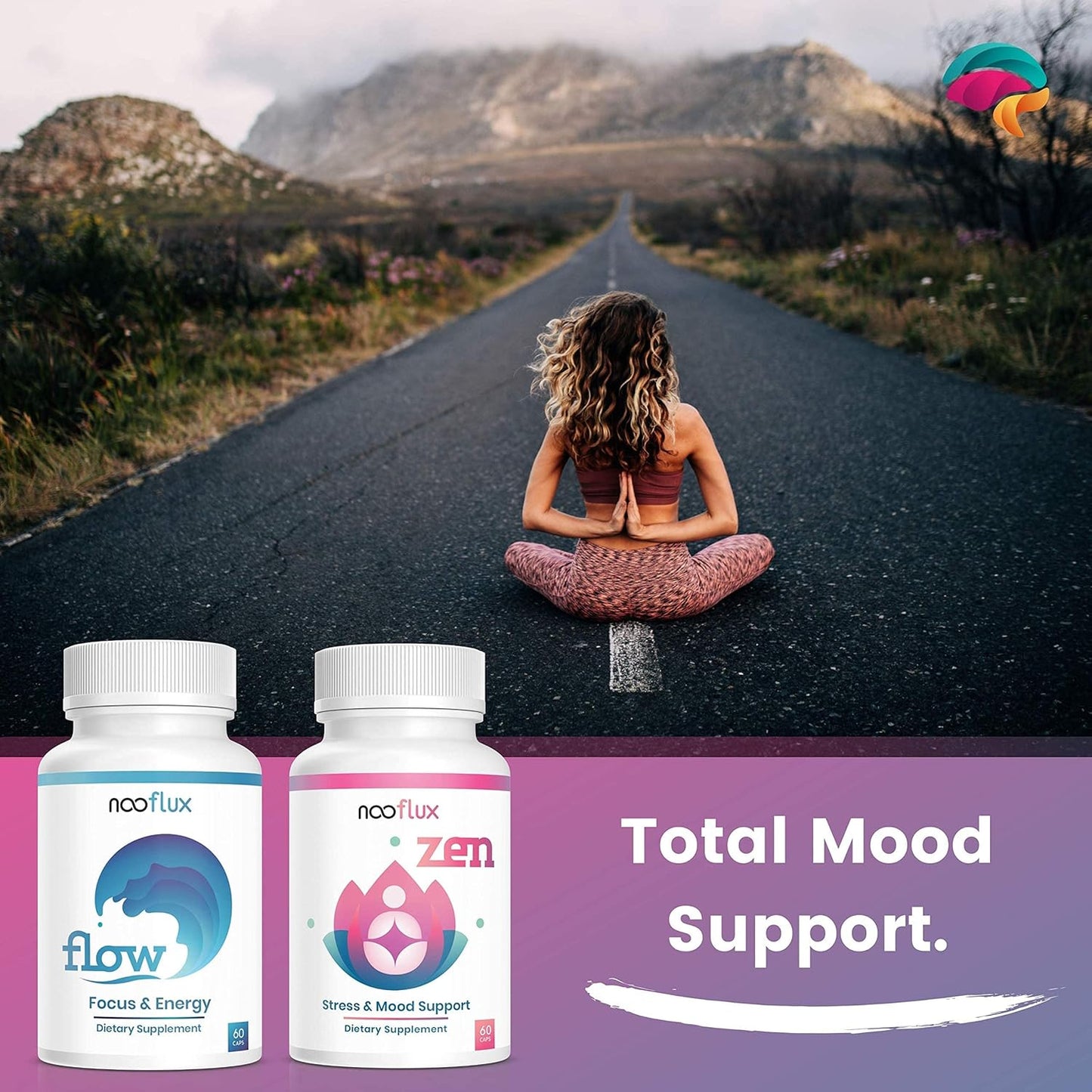 Immune Support Supplement with Stress Relief, Mood Support, and Zen Blend of Ashwagandha, Rhodiola Rosea, Kava Kava, L Theanine, and Saffron