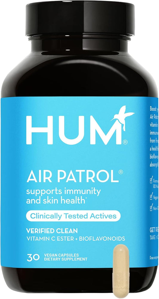 Immune Support Supplement with Vitamin C & Citrus Bioflavonoids - Promotes Healthy Skin, Lung Health, and Immune Function - 30 Vegan Capsules