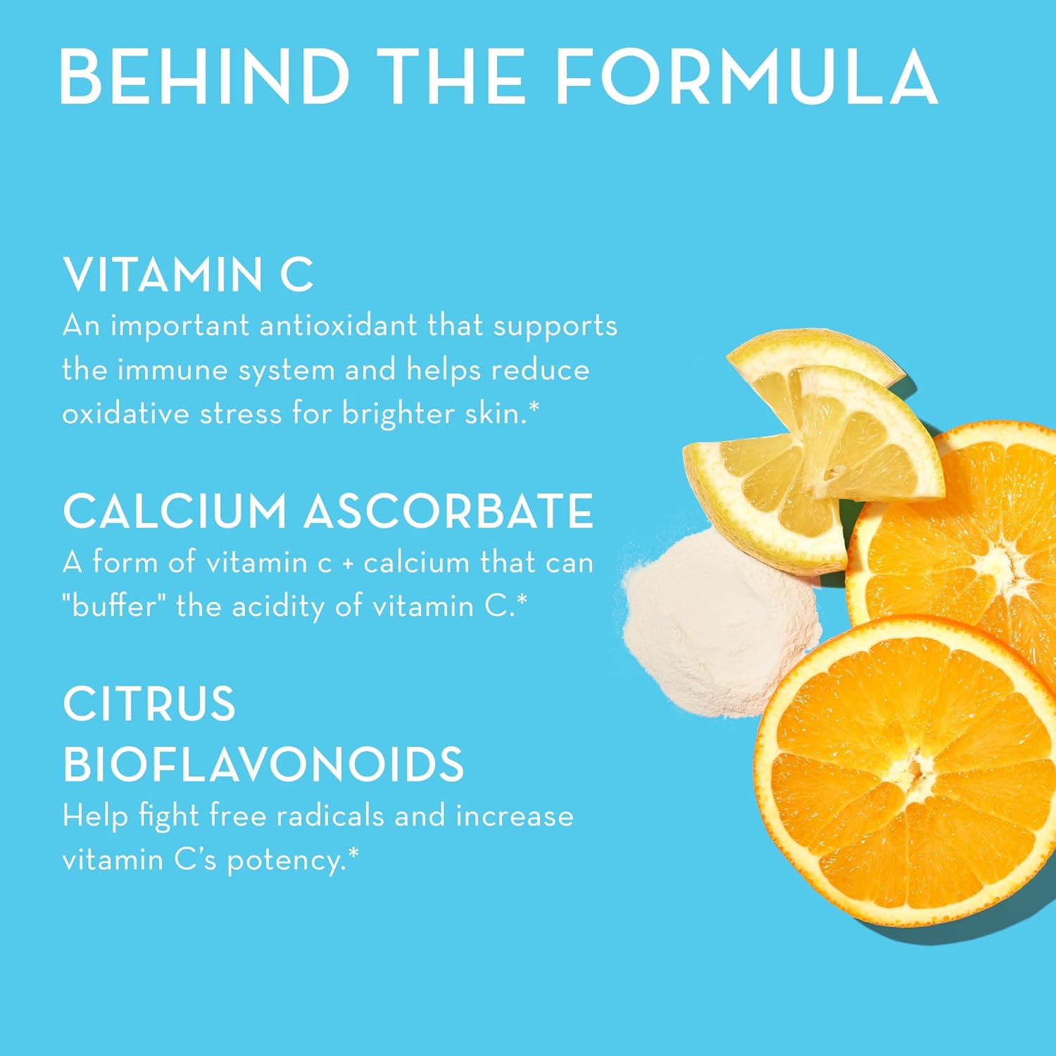 Immune Support Supplement with Vitamin C & Citrus Bioflavonoids - Promotes Healthy Skin, Lung Health, and Immune Function - 30 Vegan Capsules
