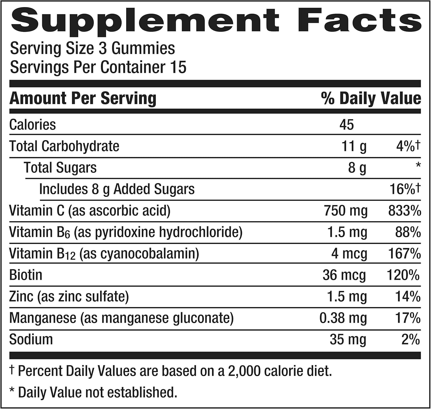Immune Support Vitamin C Gummies - Tangerine, Watermelon, Sour Apple - 90 Count, 2 Pack