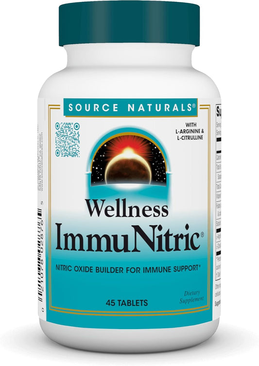 Immune System Support Supplement with L-Arginine & L-Citrulline - 45 Tablets by Source Naturals