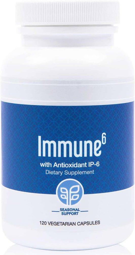 Immune6 Supplement - 120 Capsules with IP6, Selenium, Iron, Vitamin C & D3 for Immune Support. Boost Immunity with Pure Multi Vitamin Formula.