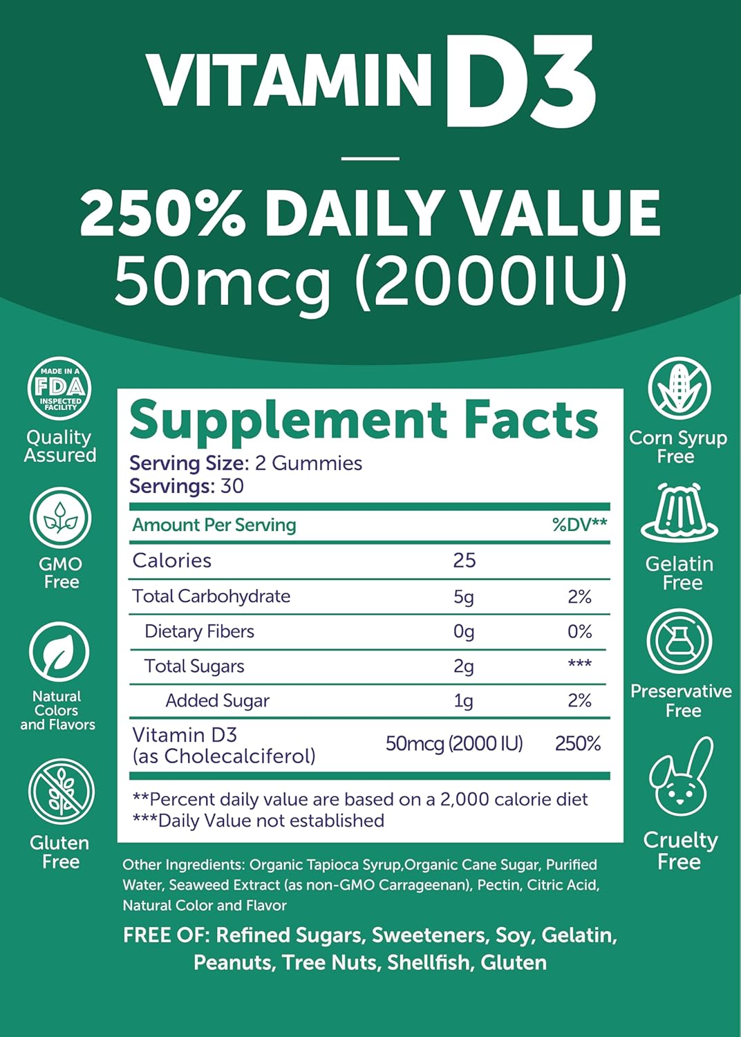 Immunity, Bone, and Mood Support Gummy Bundle with Vitamin D3 and E - 250mg 1000iu Natural Vitamin E + C Supplements