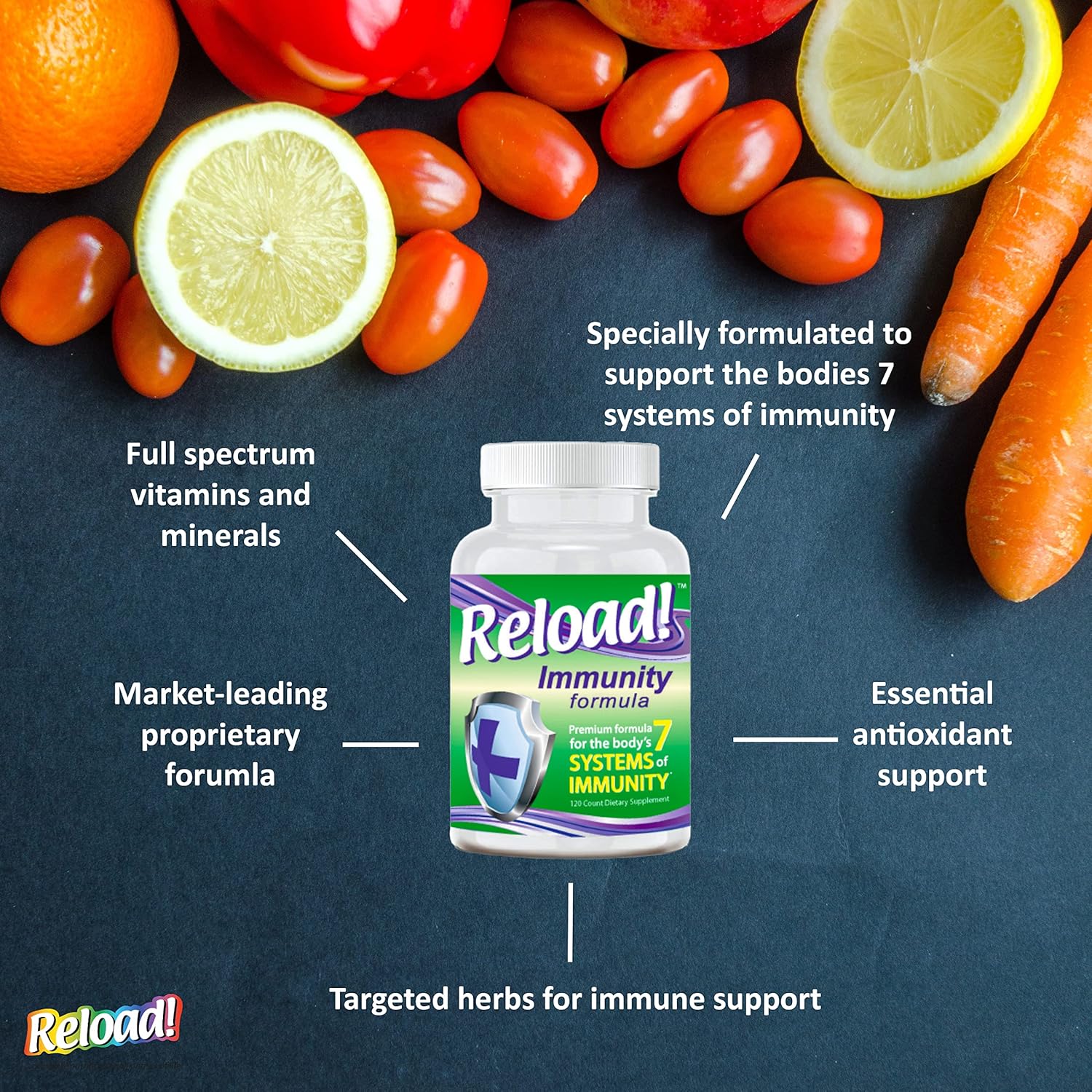 Immunity Boost Capsules with Echinacea, Antioxidants, Vitamins, Minerals, and Probiotics - 120ct, 30 Day Supply