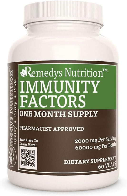 Immunity Boosting Herbal Dietary Supplement | 1,000mg, 60 Vegan Capsules | Non-GMO, Gluten Free