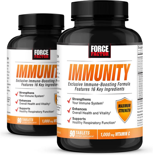 Immunity Boosting Supplement with Elderberry, Vitamin C, D, Zinc, Probiotics, Antioxidants, Echinacea - 90 Count x 2 Pack for Immune Health Defense
