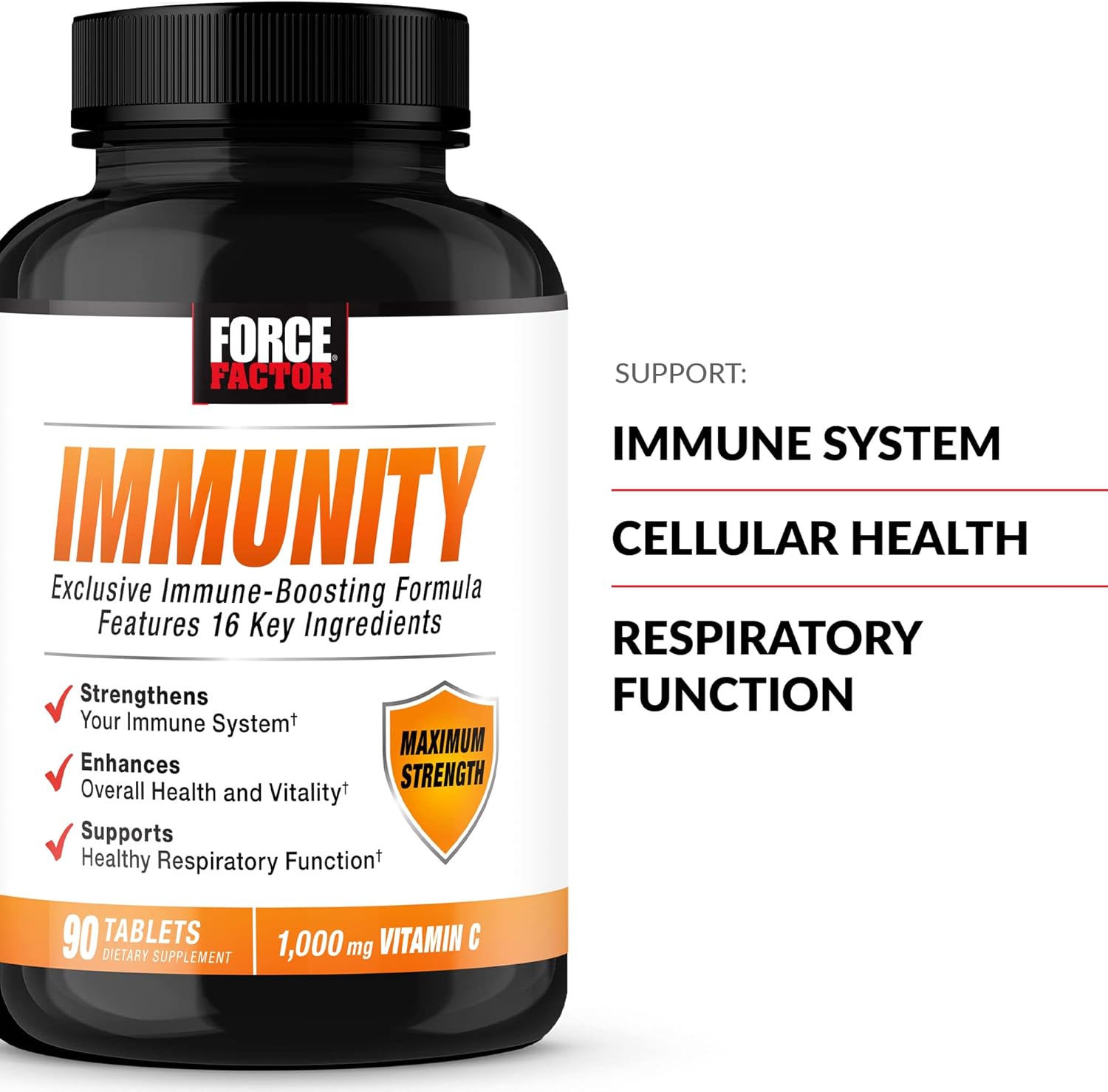 Immunity Boosting Supplement with Elderberry, Vitamin C, D, Zinc, Probiotics, Antioxidants, Echinacea - 90 Count x 2 Pack for Immune Health Defense