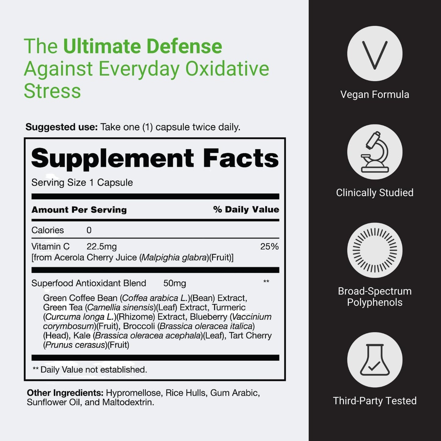 Immunity Support Supplement with Vitamin C, Acerola Cherry, Turmeric, Green Tea Extract - Antioxidant Blend for Optimal Wellness (120 Capsules)