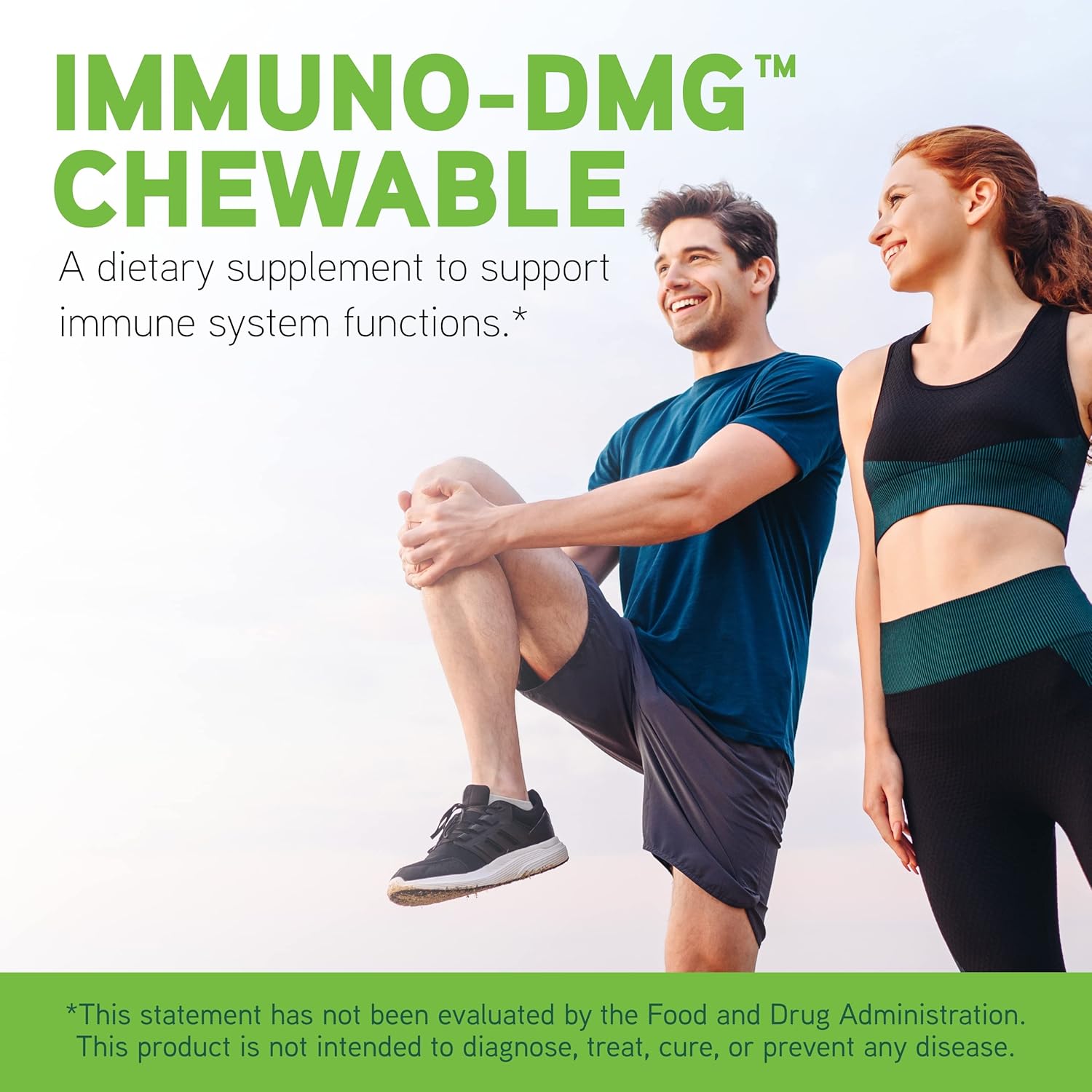 Immuno-DMG Chewable Tablets with Elderberry, Vitamin D3, and More for Cell and Immune Health - 120 Count