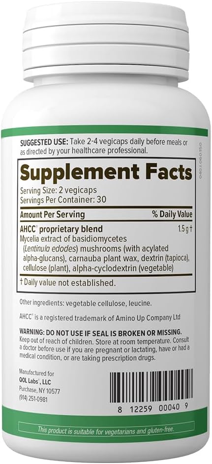 ImmunoKinoko 750 mg 60 Vcaps by QOL Labs - Boost Immune Health with Quality Ingredients