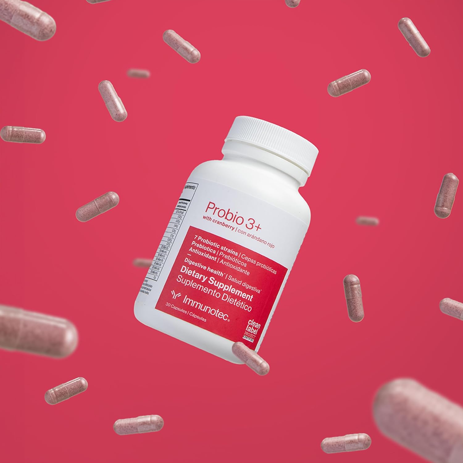 Immunotec PROBIO 3+ Cranberry Supplement for Gut Health