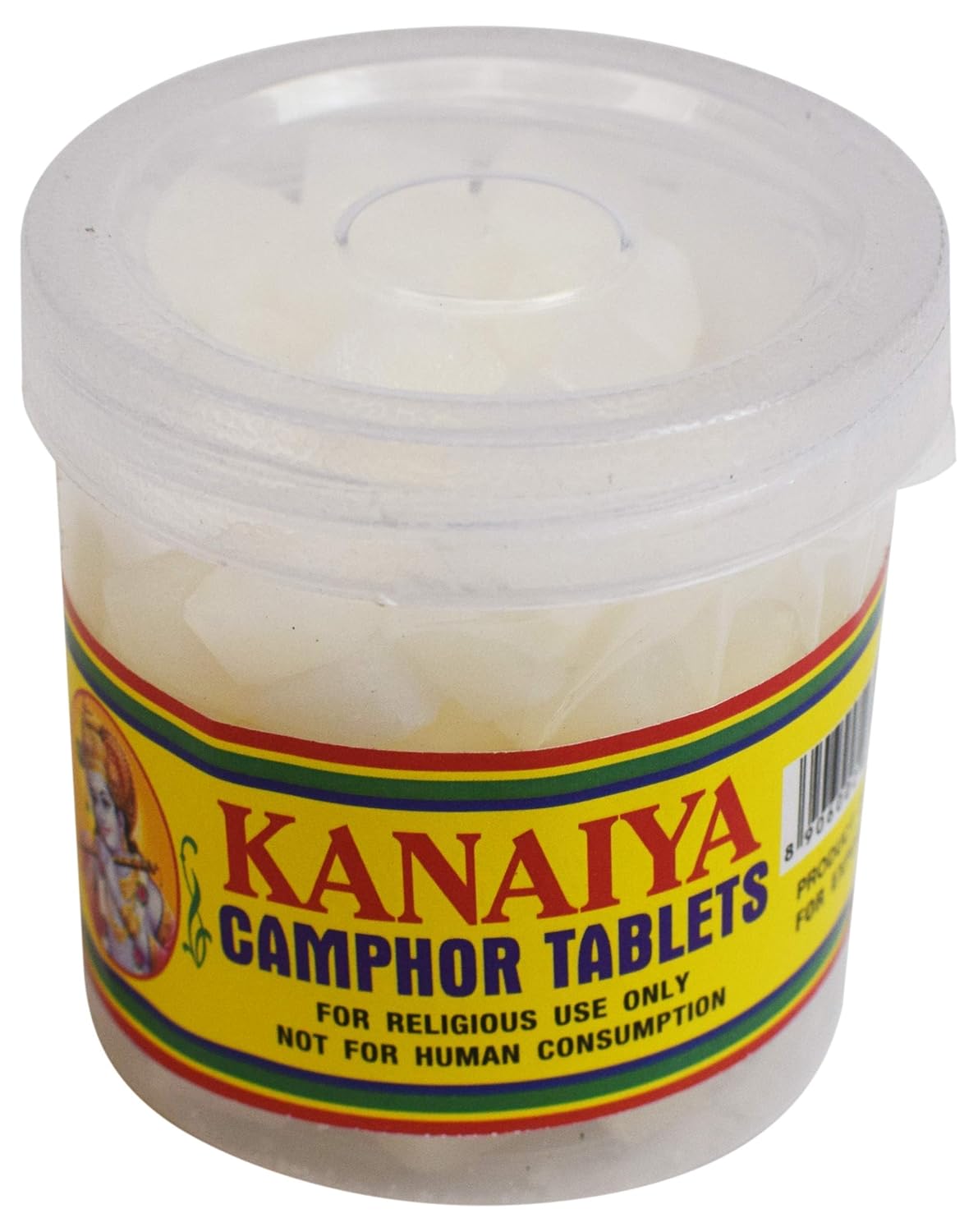 Indian Camphor Tablets - 100g - 32 Tablets - Kanaiya Brand by Marshal