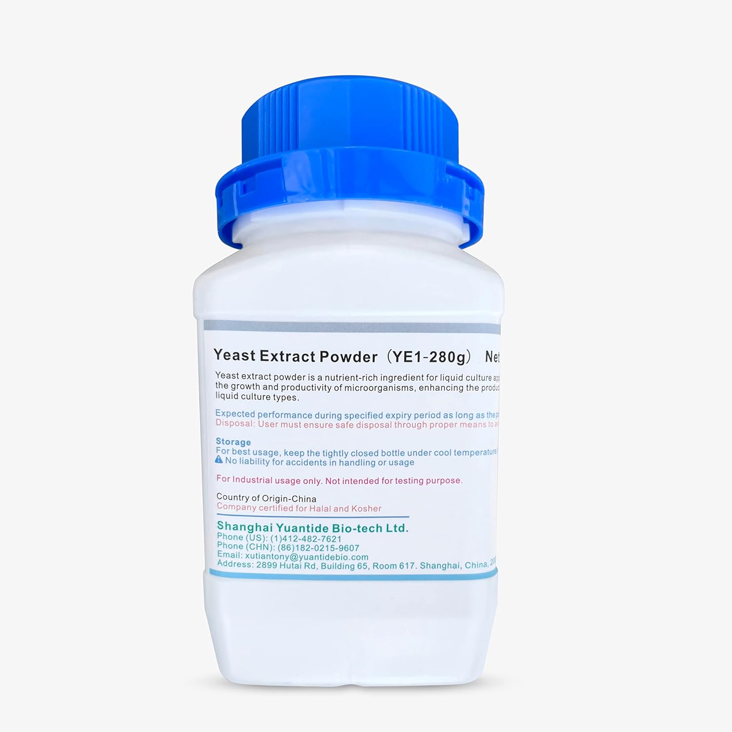 Industrial Grade Yuantide Yeast Extract (YC01) Powder - 280g Nutrient for Mycology and Microorganisms