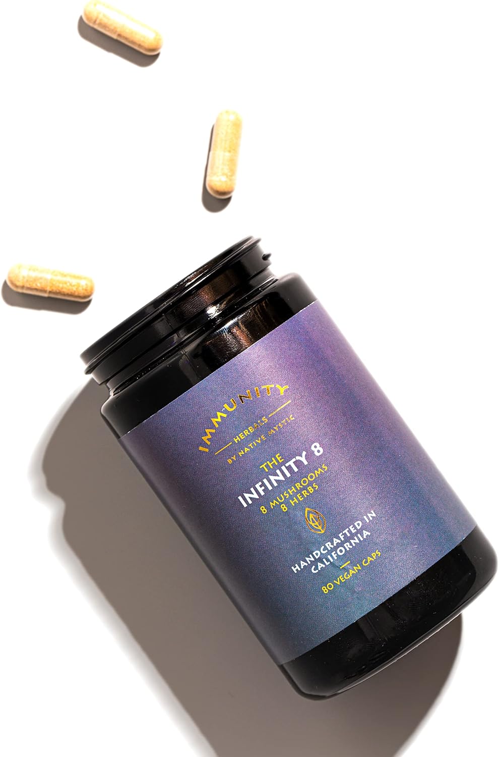 Infinity 8-11 Mushrooms & 8 Daoist Herbs Immunity Herbals Blend for Enhanced Immune Support