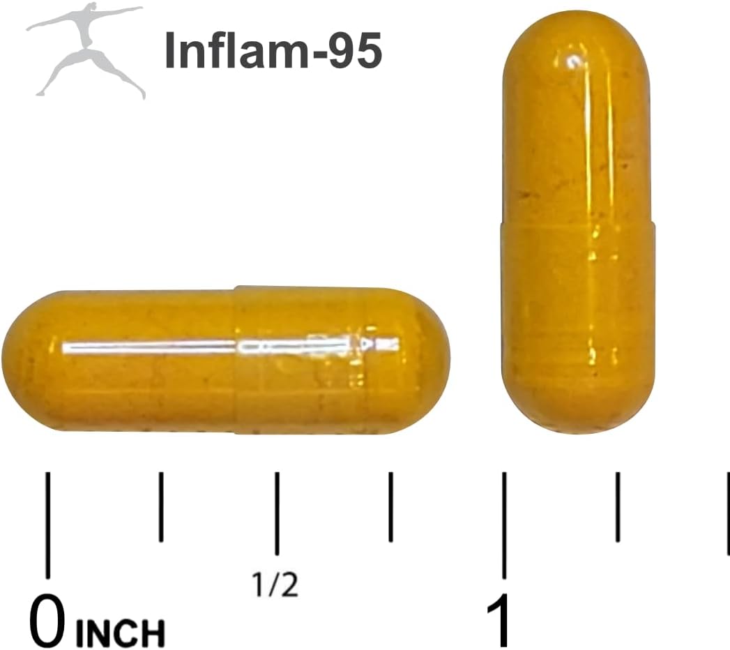 Inflam-95 Supplement - Ginger, Curcumin, Boswellia, Nettle Leaf Extract, Bioperine - 2,000mg - Inflammatory Response Support