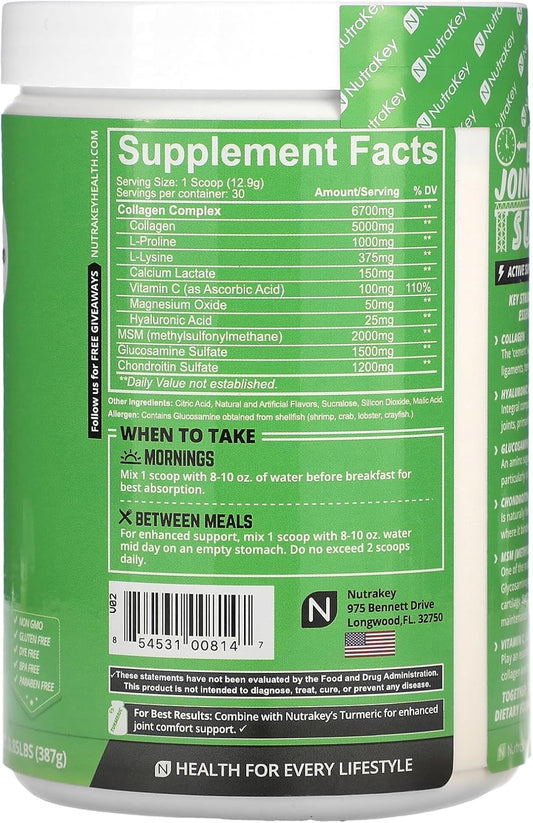 Innoflex Glucosamine with Chondroitin, MSM, Hyaluronic Acid, and Collagen Supplement for Joint Support