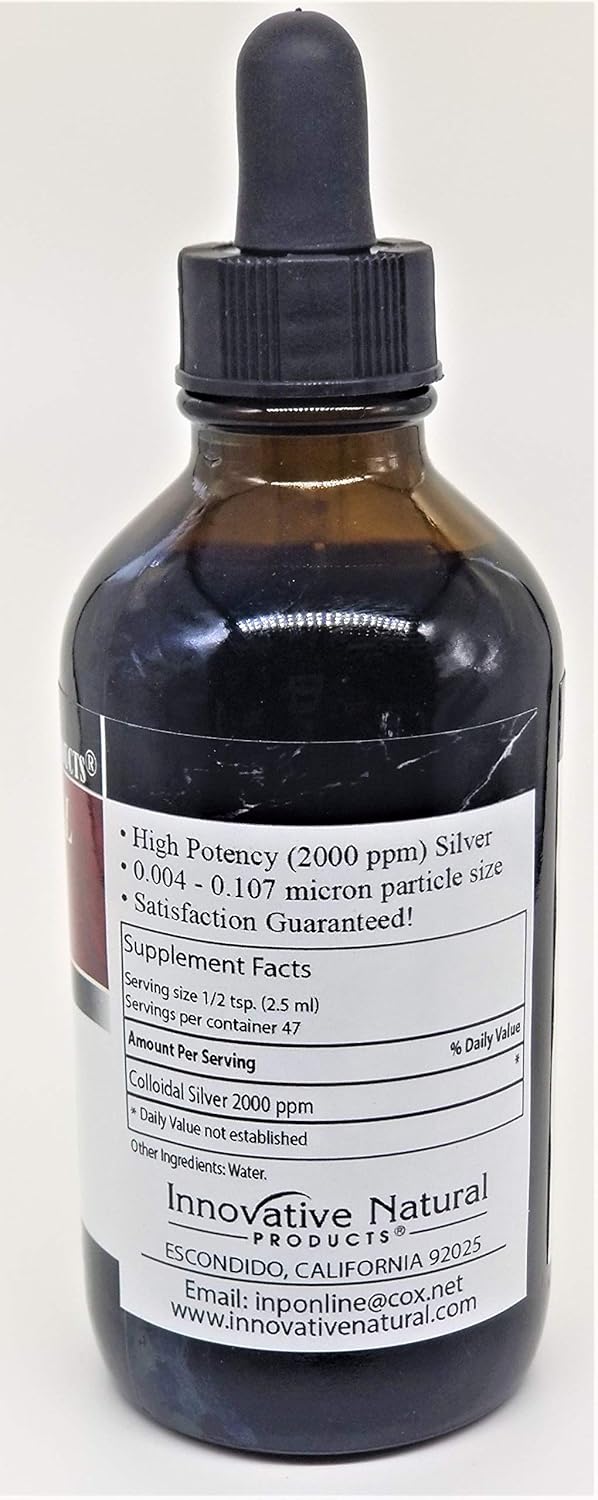 Innovative Natural Products Colloidal Silver 2000 PPM - 4 oz Bottle