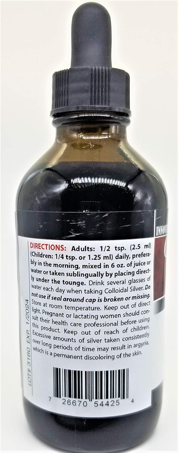 Innovative Natural Products Colloidal Silver 2000 PPM - 4 oz Bottle