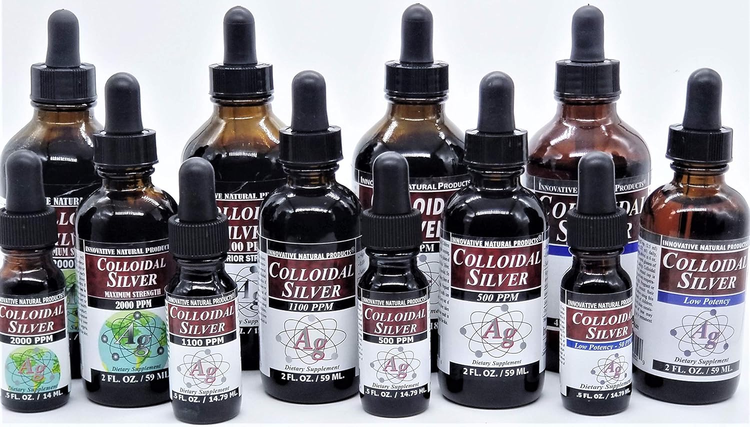 Innovative Natural Products Colloidal Silver 2000 PPM - 4 oz Bottle