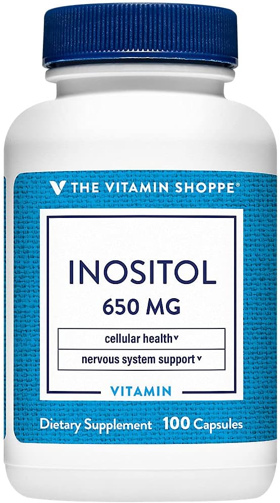 Inositol 650MG Capsules for Healthy Liver & Cellular Function - 100 Count