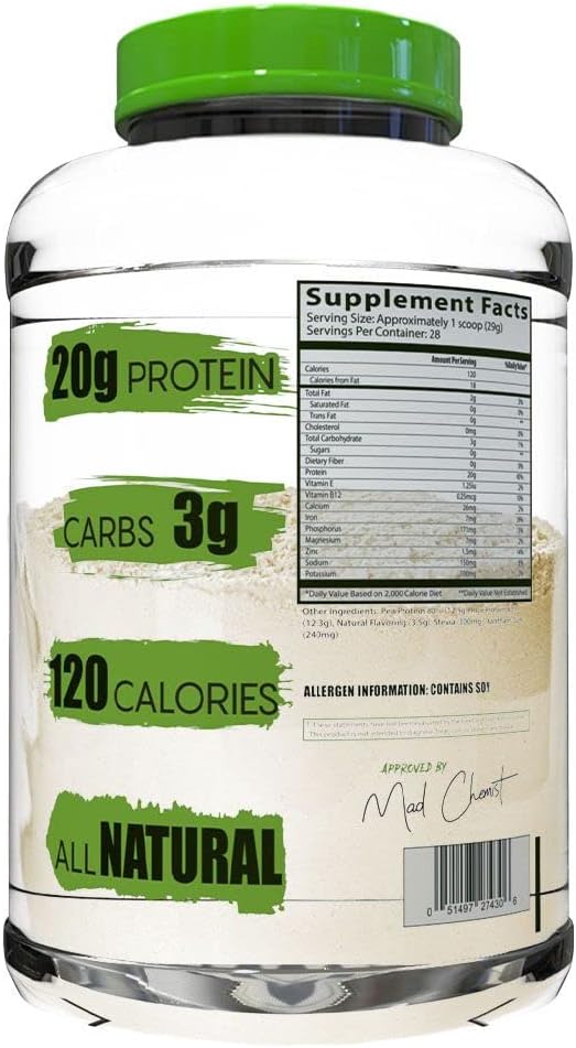 Insane Labz Mother! Protein: 100% Plant-Based Muscle Building Protein with BCAA Amino Profile - Vanilla Latte Flavor, 28 Servings