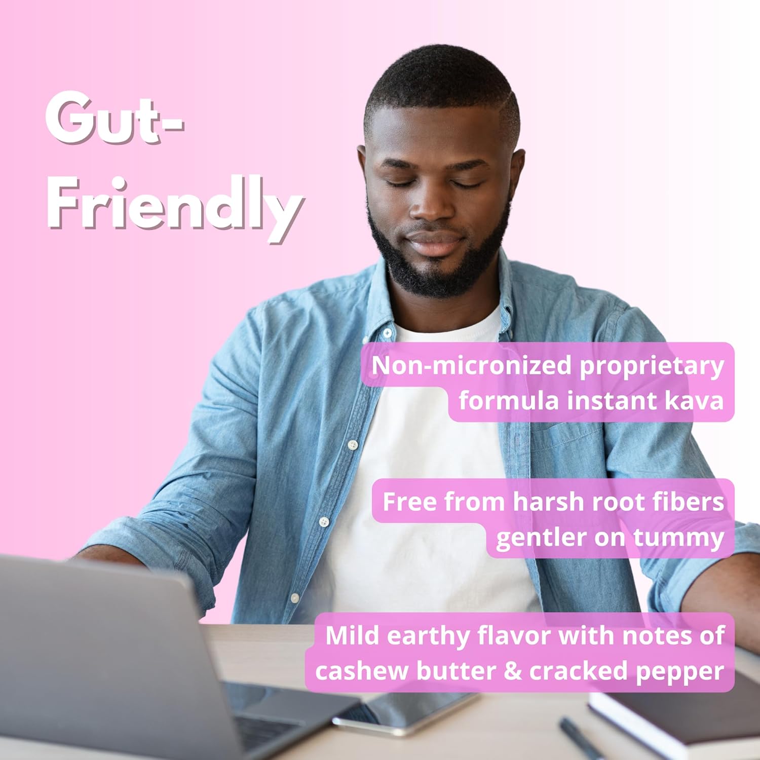 Instant Kava Tea Powder Kelai - Epi Island Noble Kava Juice - Stress Relief & Mood Support - Easy Mix Concentrate - 12+ Servings