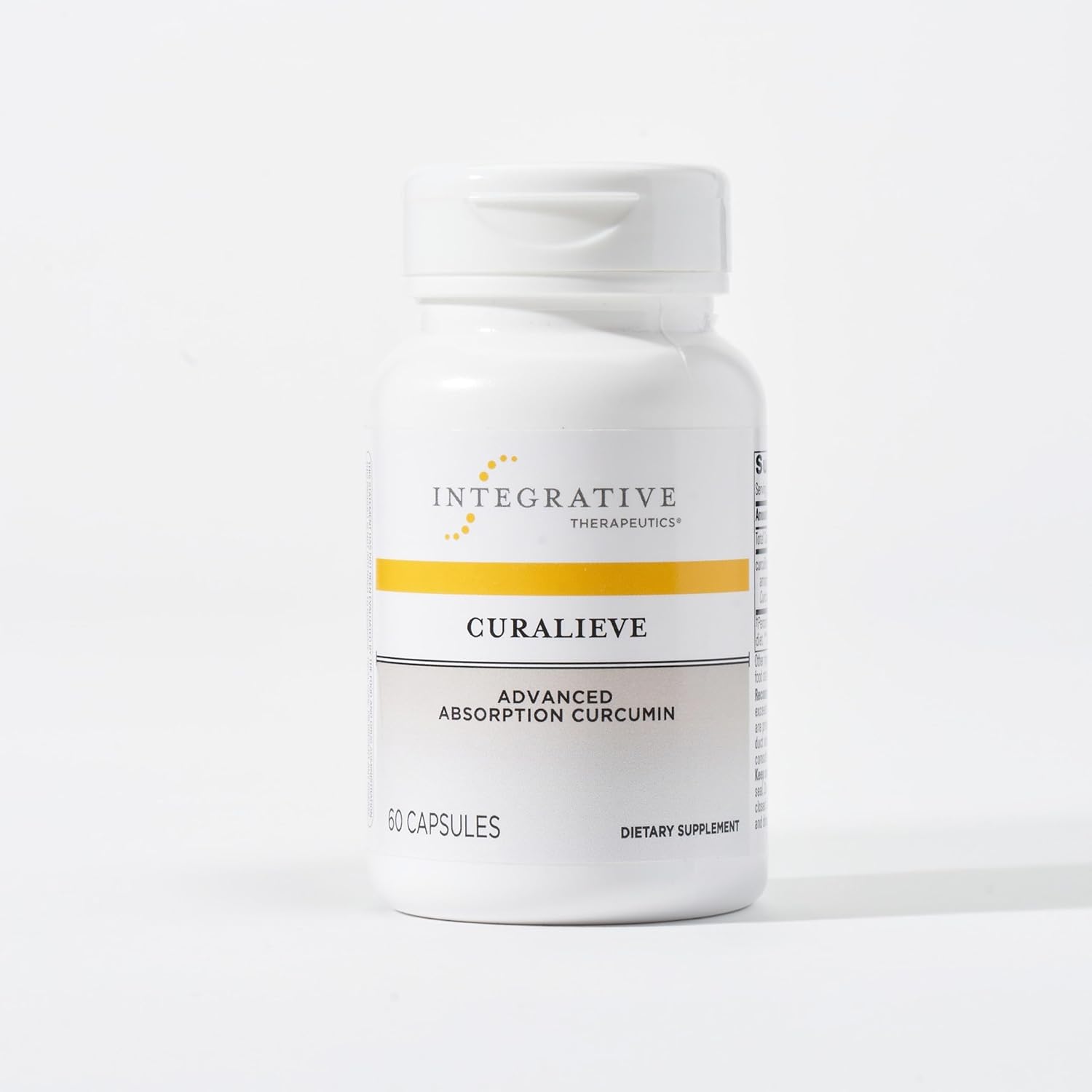 Integrative Therapeutics Curalieve: Bioavailable Curcumin Dietary Supplement for Antioxidant Support & Joint Health - Vegan, Gluten-Free - 60 Capsules