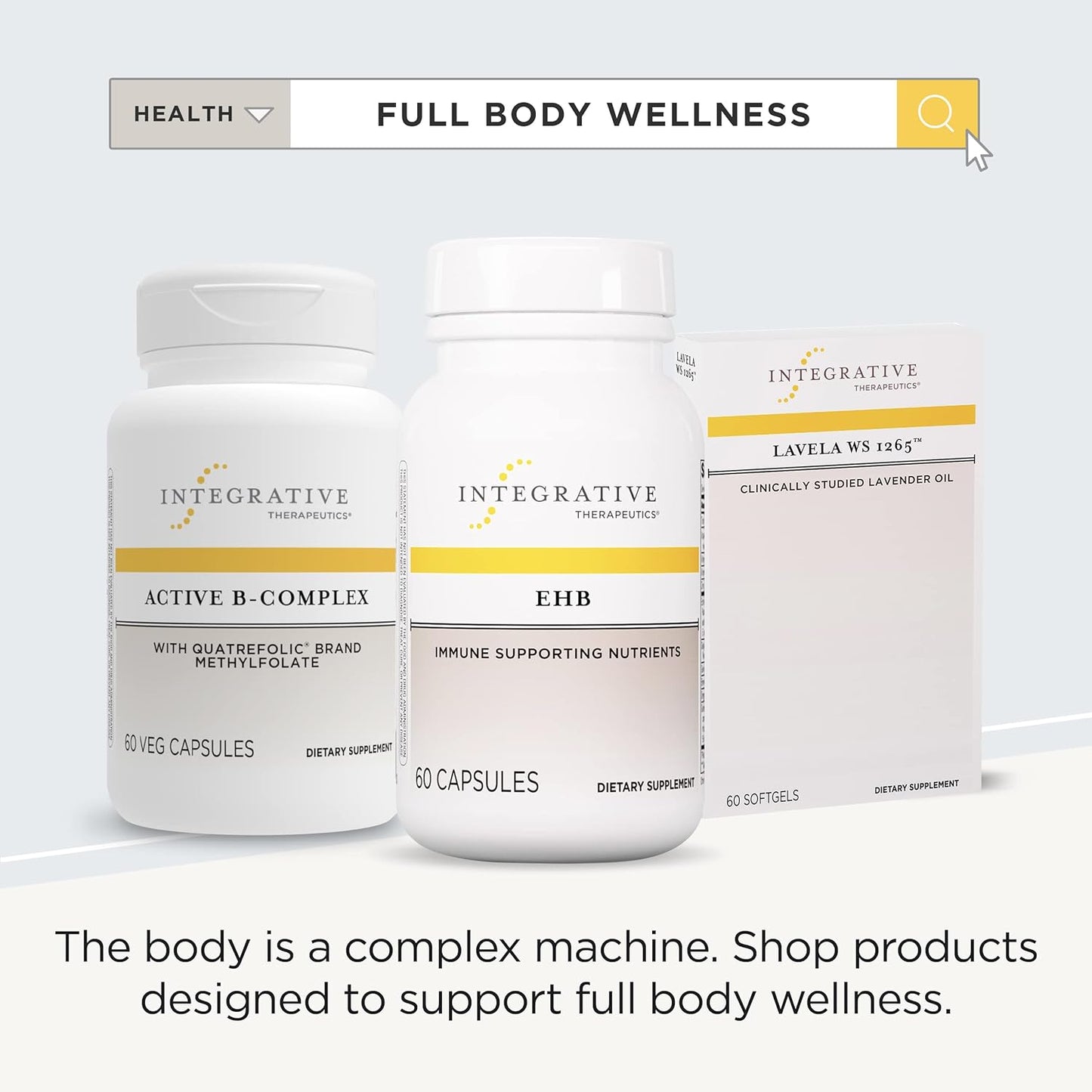 Integrative Therapeutics EHB Capsules - Immune Support with Echinacosides, Hydrastine, Berberine - 60 Count