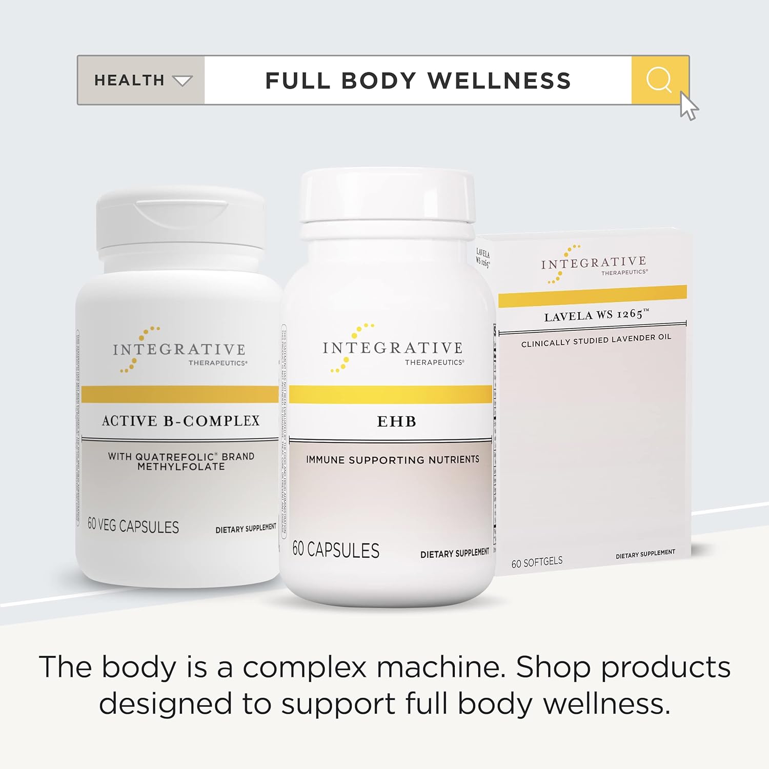 Integrative Therapeutics EHB Capsules - Immune Support with Echinacosides, Hydrastine, Berberine - 60 Count