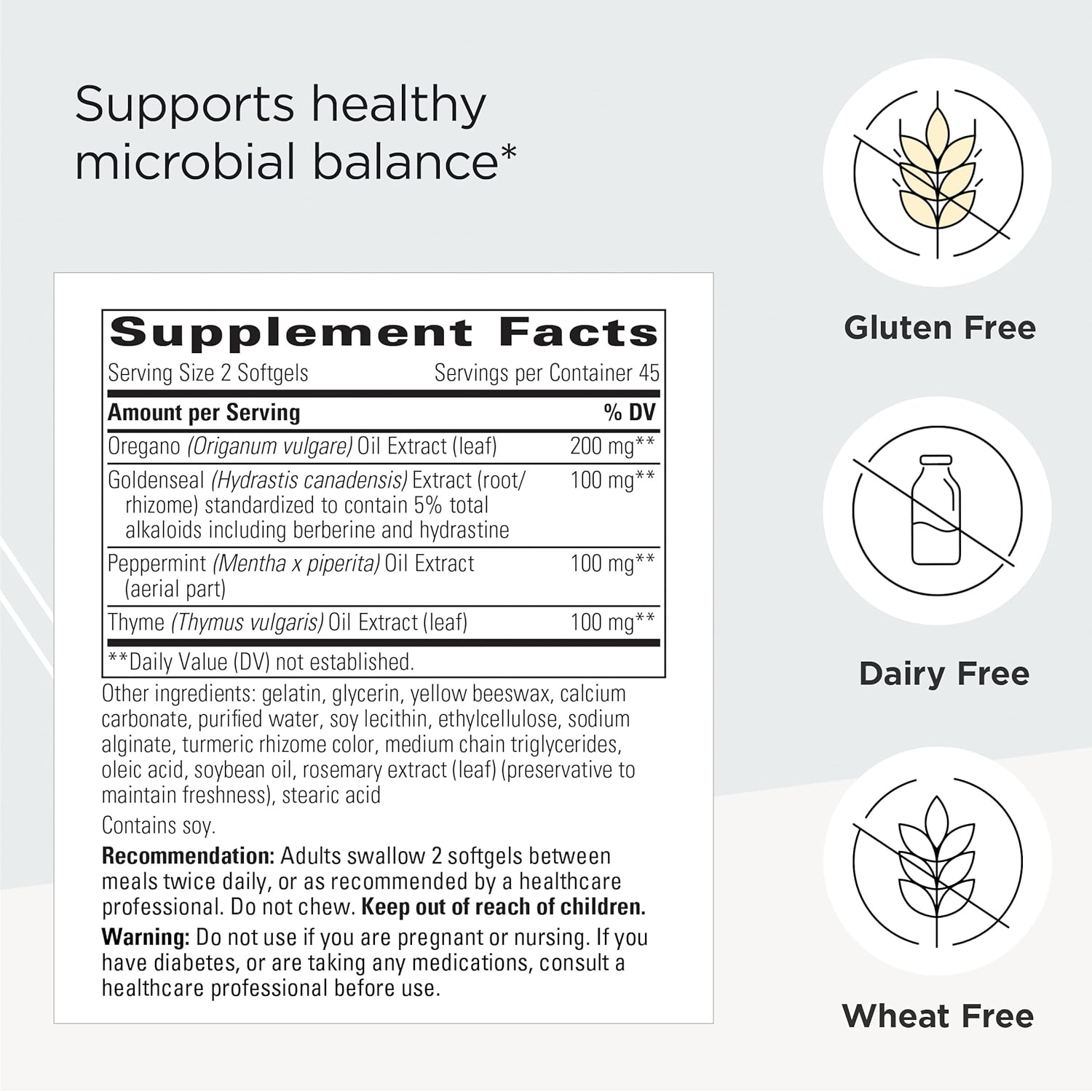 Integrative Therapeutics Y Formula Herbal Blend Softgels for Healthy Microbial Balance - 90 Count