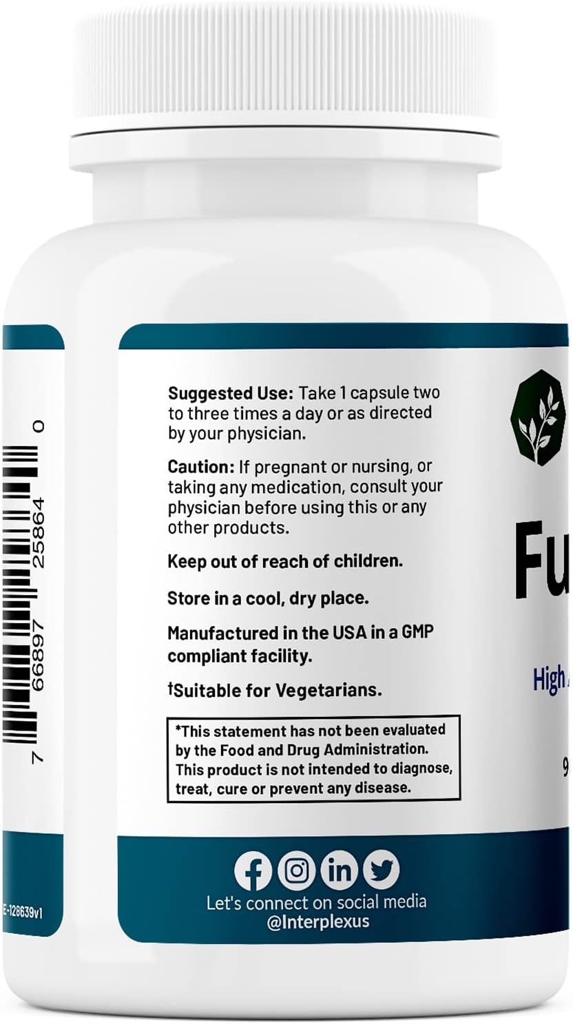 InterPlexus Fura-Mag: High Absorption Magnesium & Vitamin B6 Capsules - 90 Servings, Gluten/Dairy/Soy Free