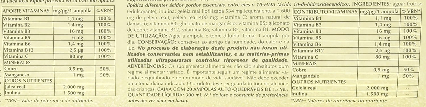 INTERSA Forte 2000 BIPOLE Royal Jelly - 20 Ampoules for Enhanced Wellness and Vitality