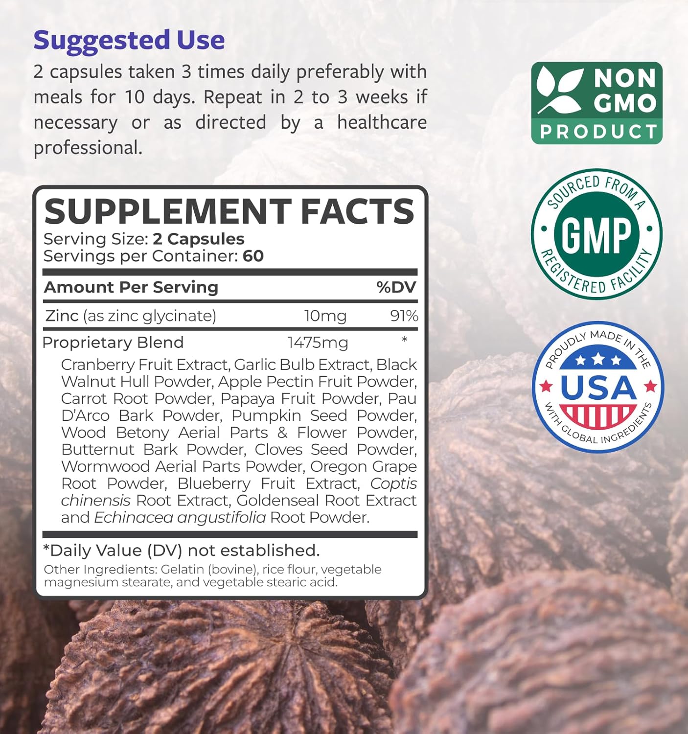 Intestinal Guard & Gut Complex Combo - Natural Candida Support (2-Month Supply)