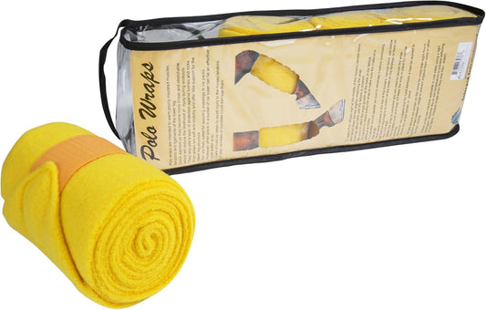 Intrepid International Polo Wraps Set of 4 for Horse Leg Exercise Training - Cotton Bandage Vet Wrap Horse Size
