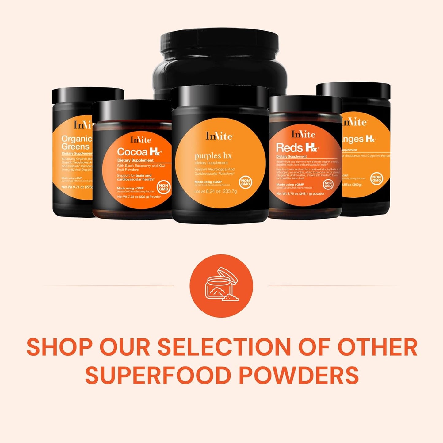 Invigorate Your Body with Invite Health Cocoa Hx® Superfood Supplement - Boost Circulation, Energy, and Metabolism - Vegan Formula - 60 Servings