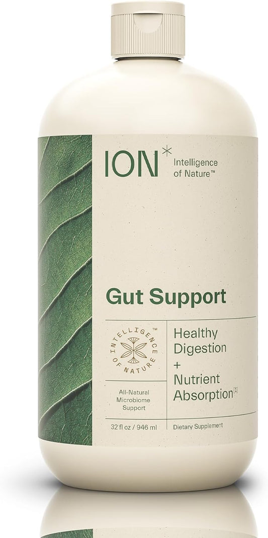 ION* Intelligence of Nature Gut Support Liquid | Improve Digestion, Boost Immunity, Ease Gluten Sensitivity, Mental Clarity | 2-Month Supply (32 oz.)