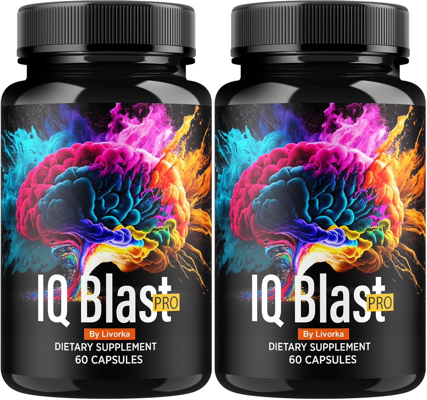 IQ Blast Pro Supplement (2 Pack) - Advanced Formula Capsules for 2 Months Support