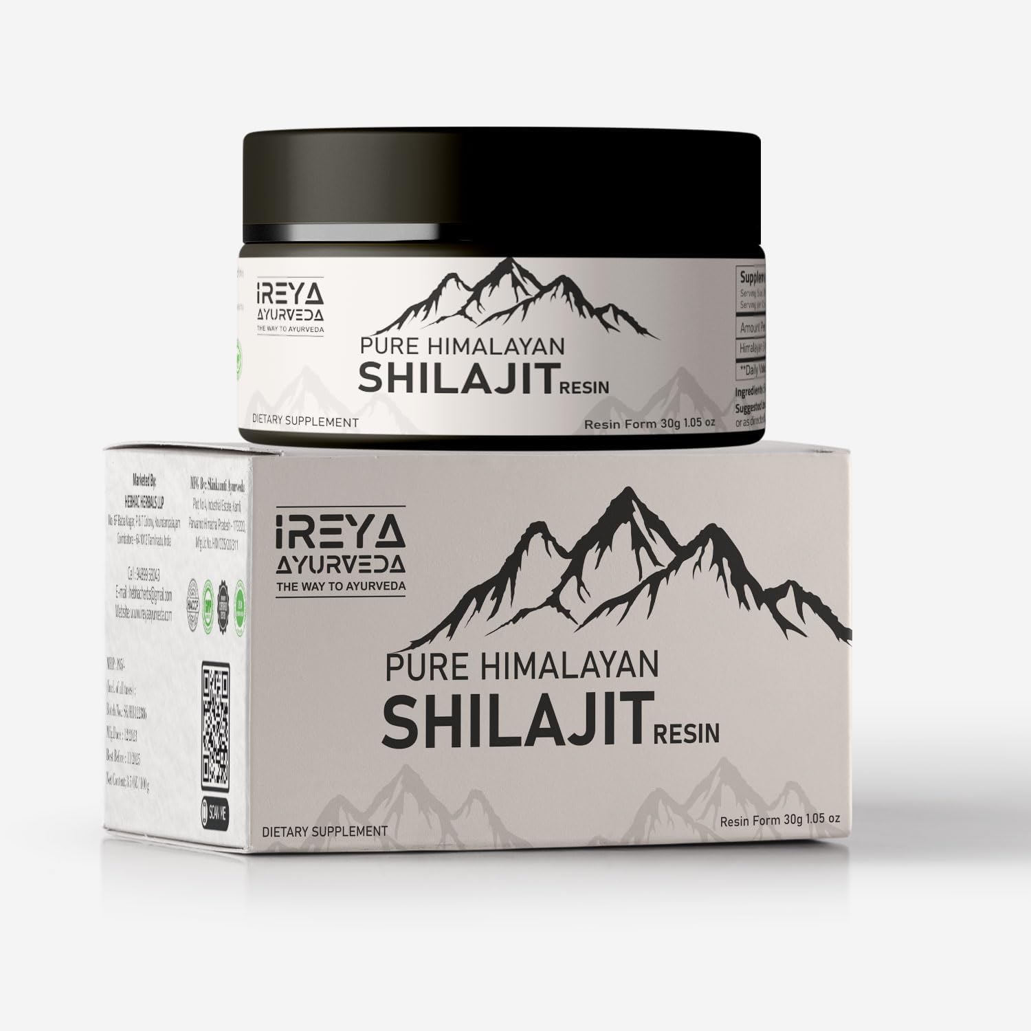 Ireya Ayurveda Moringa Turmeric and Himalayan Shilajit Capsules for Natural Wellness