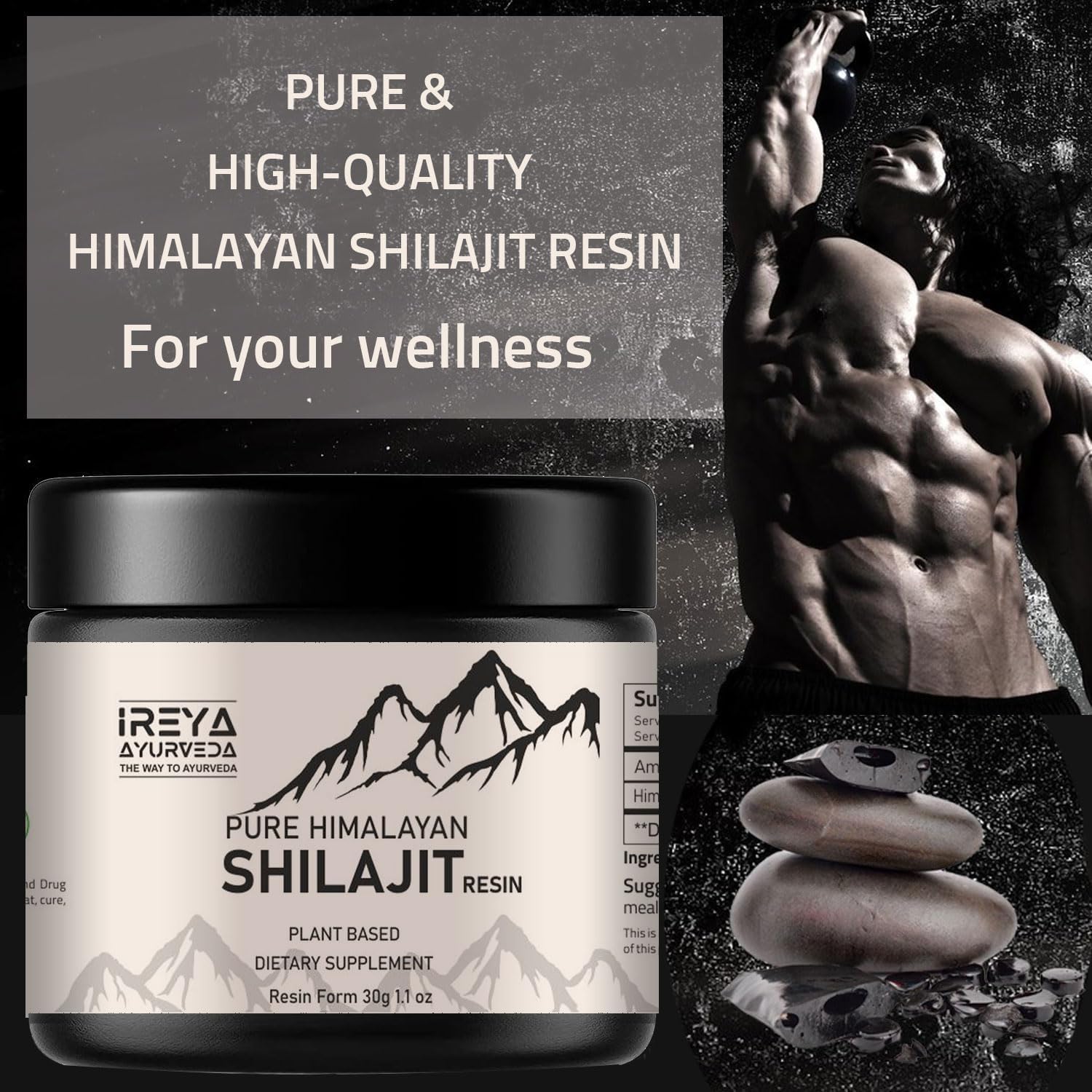 Ireya Ayurveda Moringa Turmeric and Himalayan Shilajit Capsules for Natural Wellness