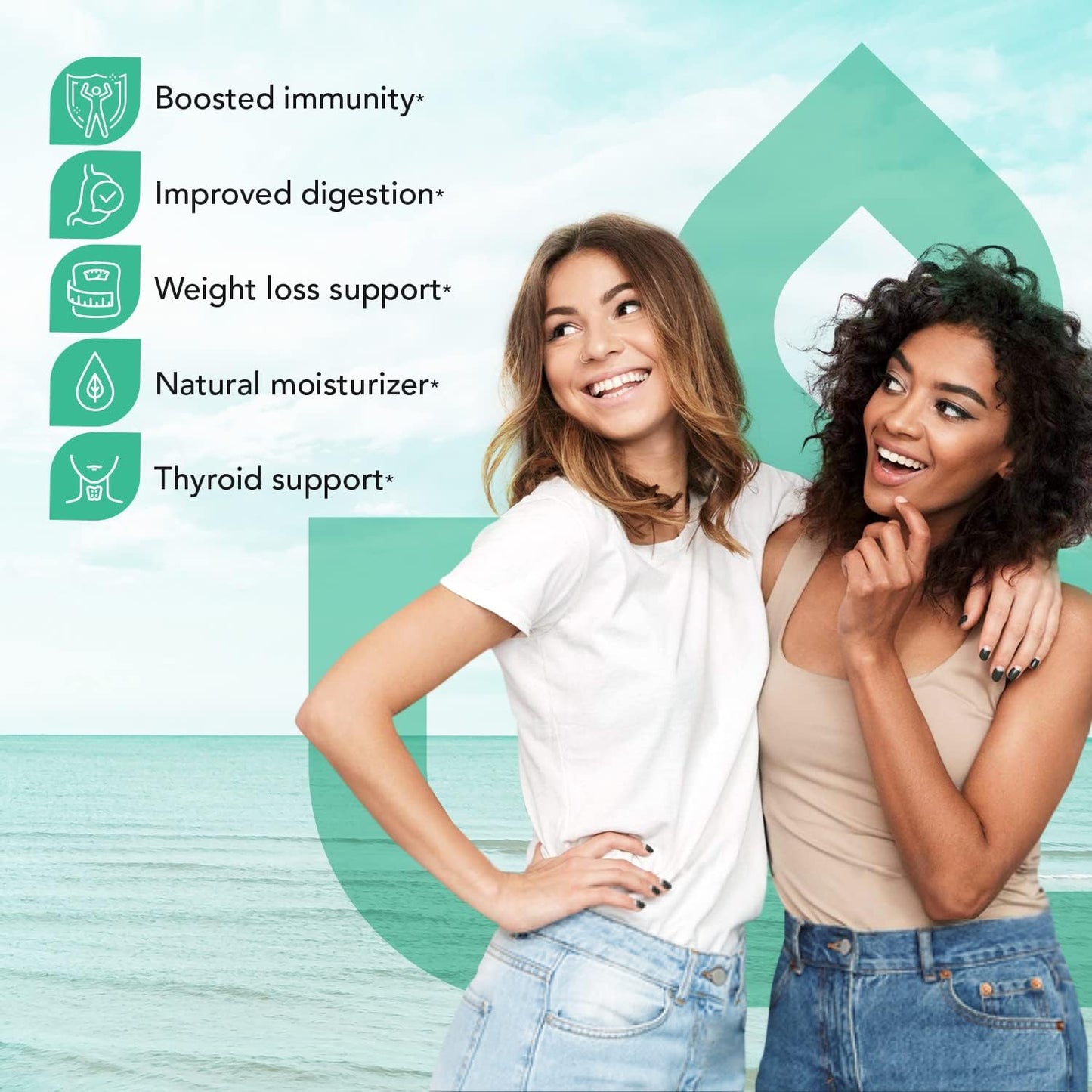 Irish Moss Supplement Capsules for Thyroid & Immune Support - Vegan Sea Moss Pills for Health - Non-GMO, Raw, 120 Vegetarian Capsules