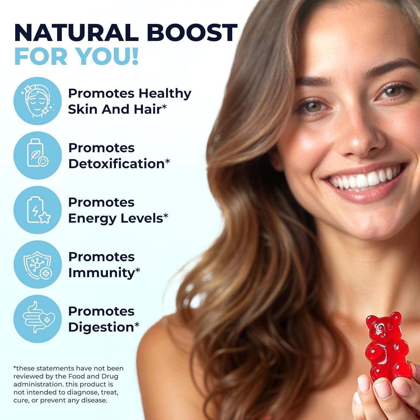 Irish Sea Moss Gummies with Burdock Root & Bladderwrack - 60ct for Immune Support, Skin & Hair Health - Made in USA, Great for All Ages